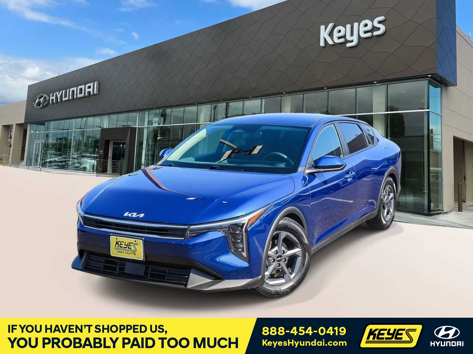 Deep Sea Blue 2025 Kia K4 Sedan Front-Wheel Drive Continuously Variable Transmission