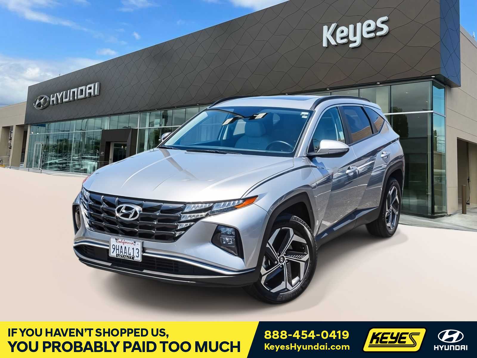 Shimmering Silver 2023 Hyundai Tucson SUV / Crossover All-Wheel Drive 8-Speed Automatic