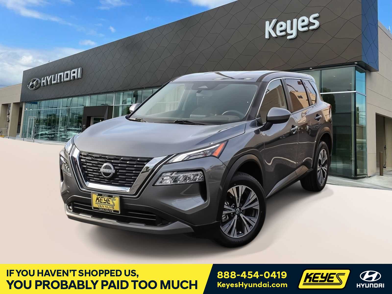 Gray (Gun Metallic) 2023 Nissan Rogue SUV / Crossover Front-Wheel Drive Continuously Variable Transmission