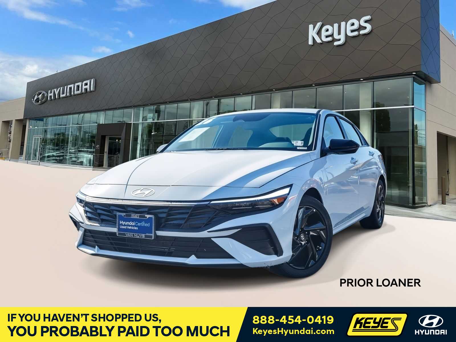 Serenity White 2026 Hyundai Elantra Sedan Front-Wheel Drive Continuously Variable Transmission