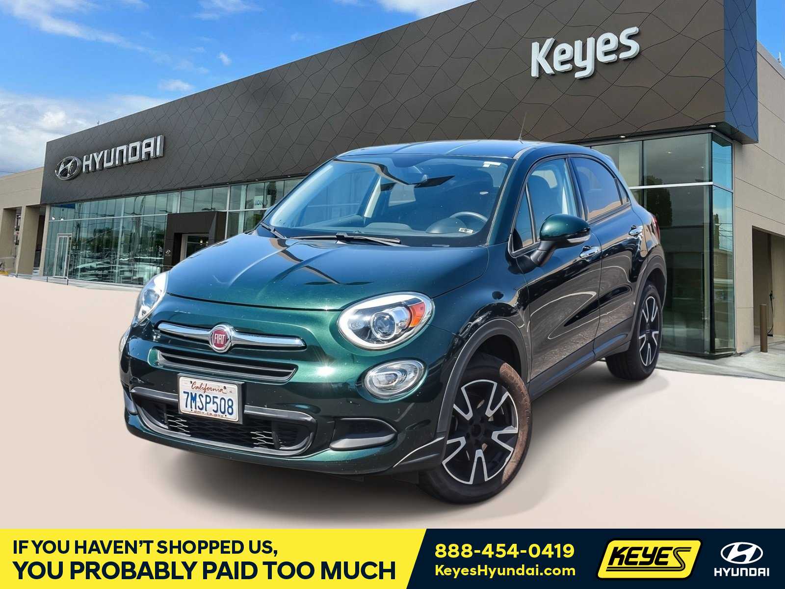 Verde Toscana (Green Metallic) 2016 FIAT 500X SUV / Crossover All-Wheel Drive 9-Speed Automatic