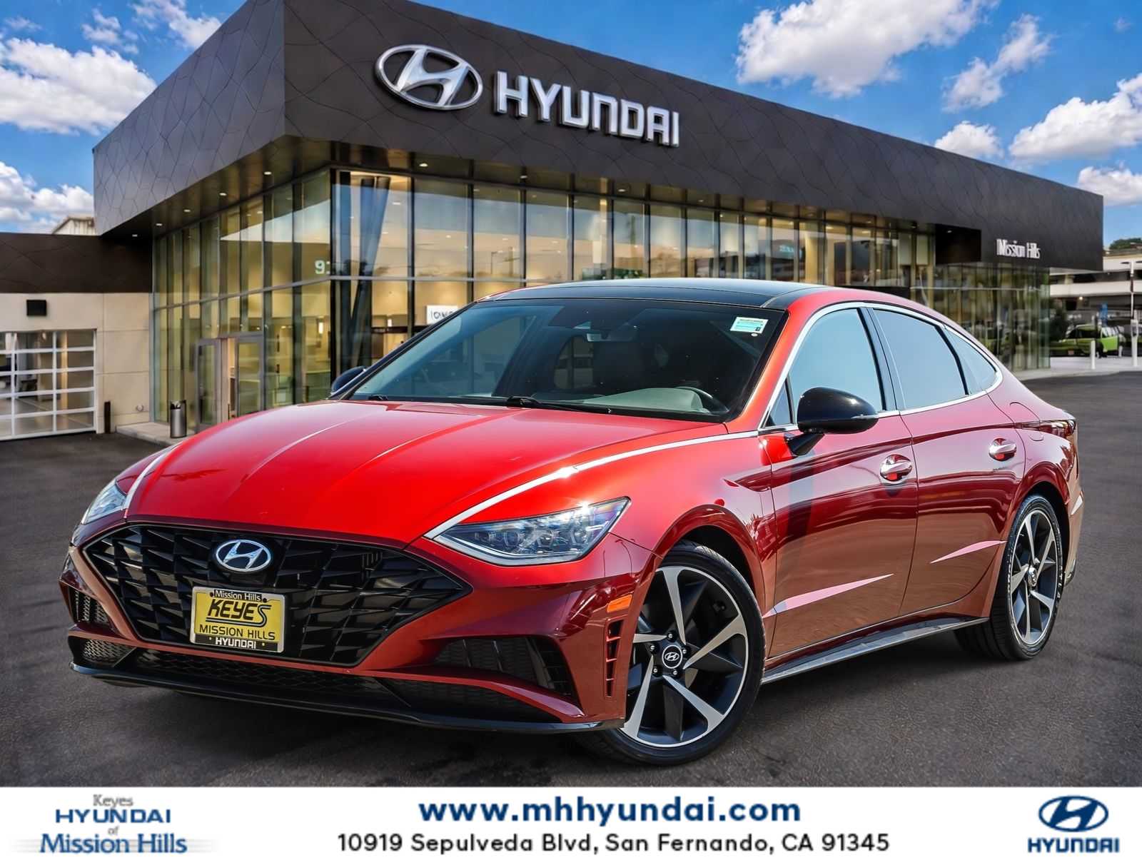 Ultimate Red 2023 Hyundai Sonata Sedan Front-Wheel Drive 8-Speed Automatic