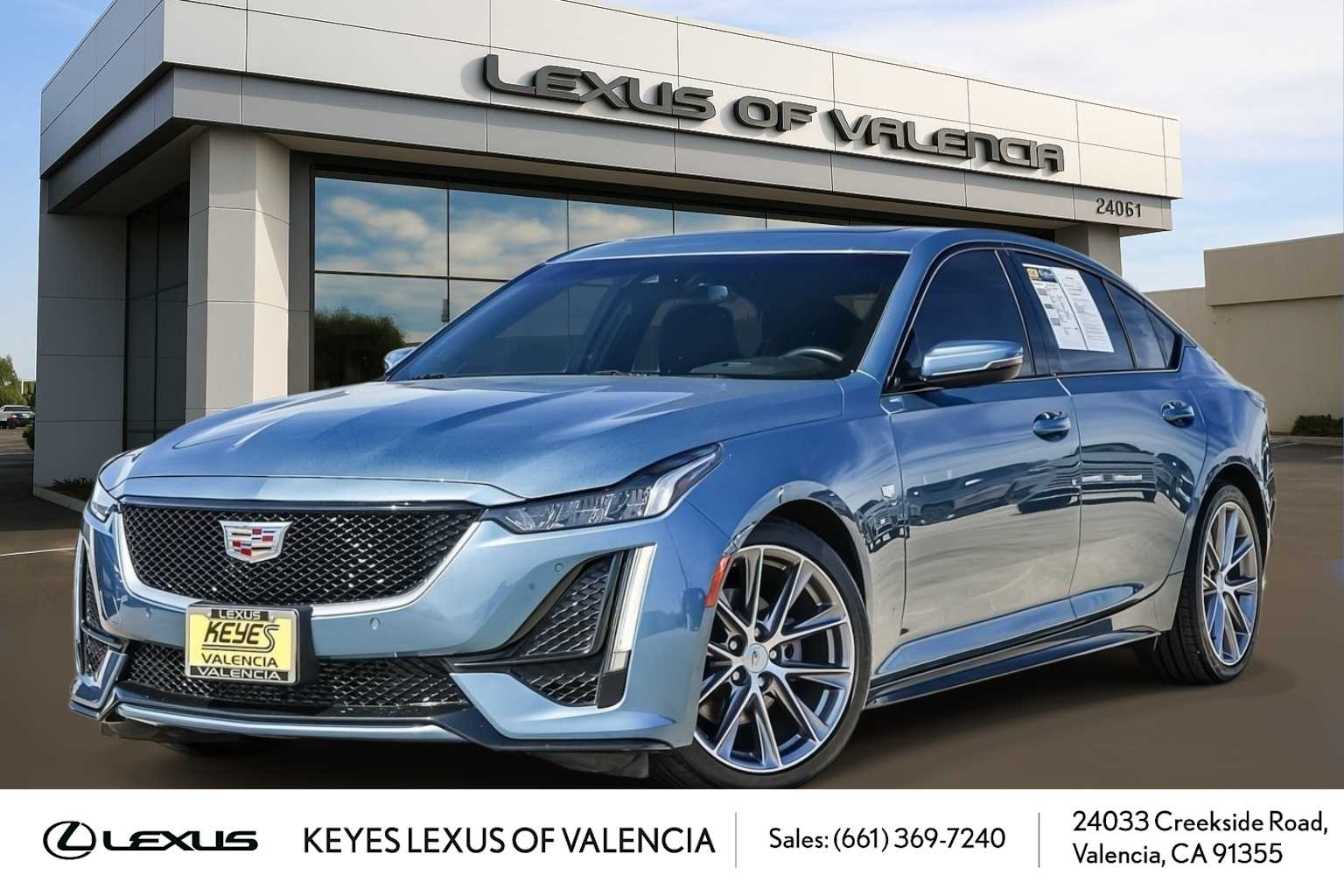 Gray (Midnight Steel Metallic) 2023 Cadillac CT5 Sedan Rear-Wheel Drive Automatic