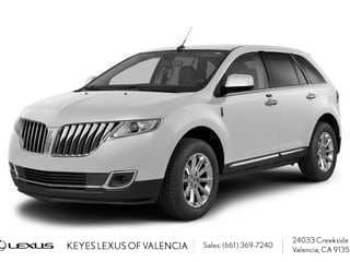 White Platinum Metallic Tri-Coat 2015 Lincoln MKX FWD SUV / Crossover Front-Wheel Drive 6-Speed Automatic