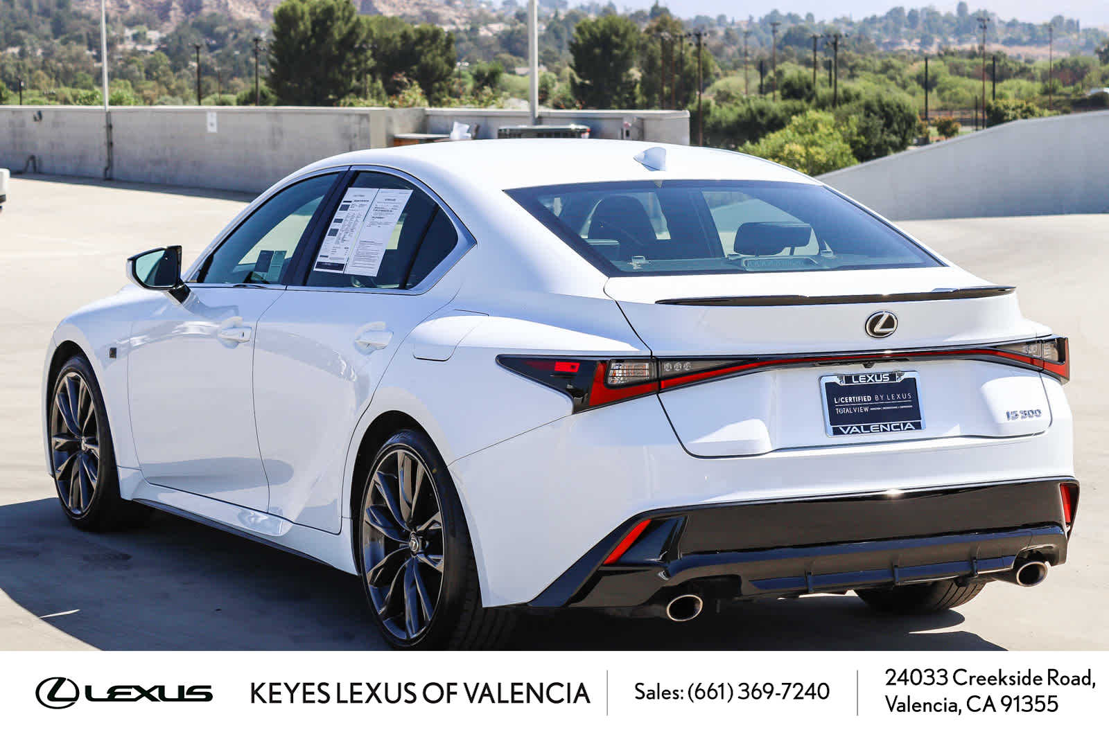 Ultra White 2025 Lexus IS Sedan Rear-Wheel Drive 8-Speed Automatic