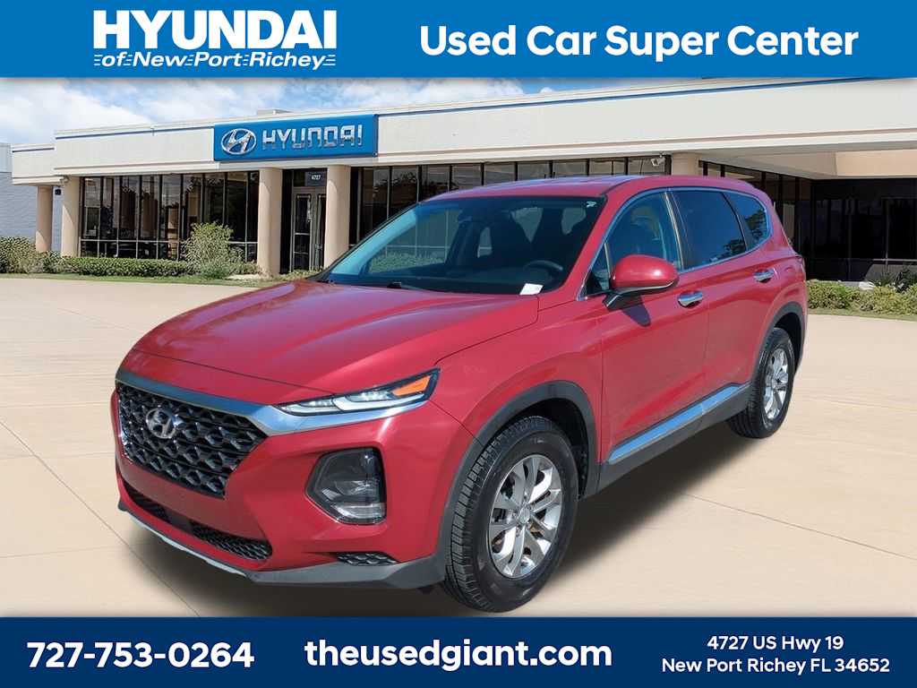 Scarlet Red 2020 Hyundai Santa Fe SUV / Crossover Front-Wheel Drive 8-Speed Automatic