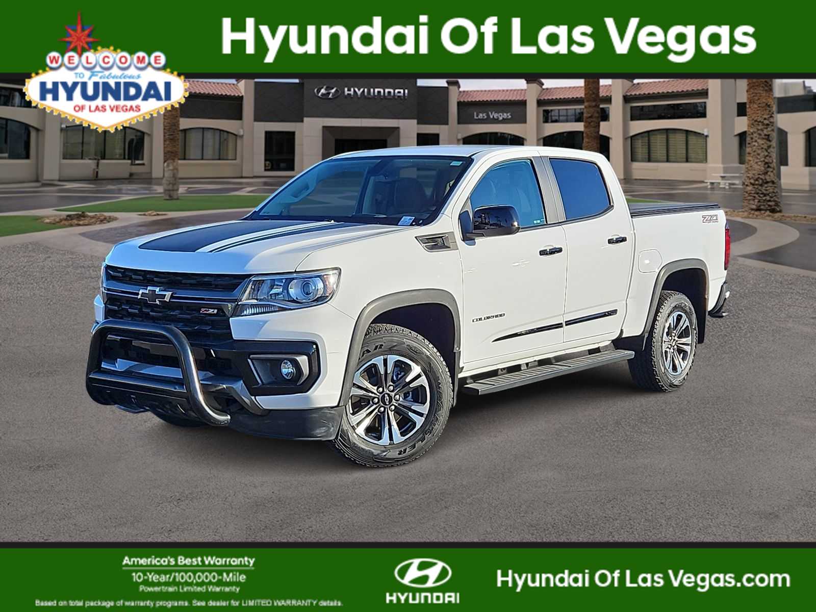 Summit White 2022 Chevrolet Colorado Z71 Crew Cab 4WD Pickup Truck Four-Wheel Drive 8-Speed Automatic