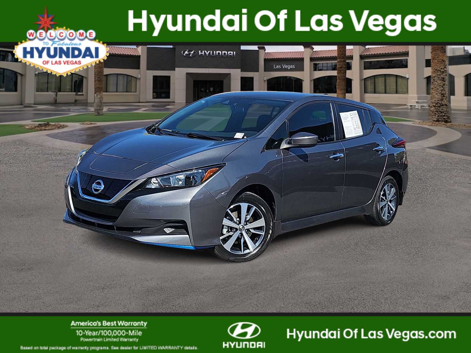 Gray (Gun Metallic) 2022 Nissan LEAF Hatchback Front-Wheel Drive 1-Speed Automatic