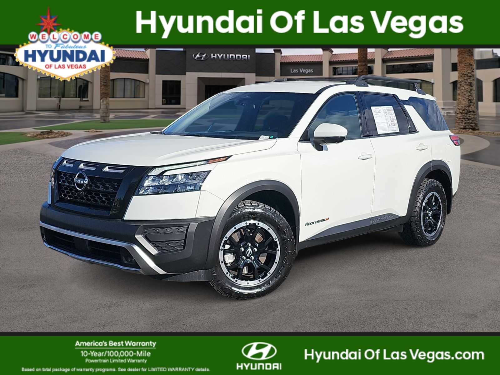 Glacier White 2025 Nissan Pathfinder Rock Creek 4WD SUV / Crossover All-Wheel Drive 9-Speed Automatic