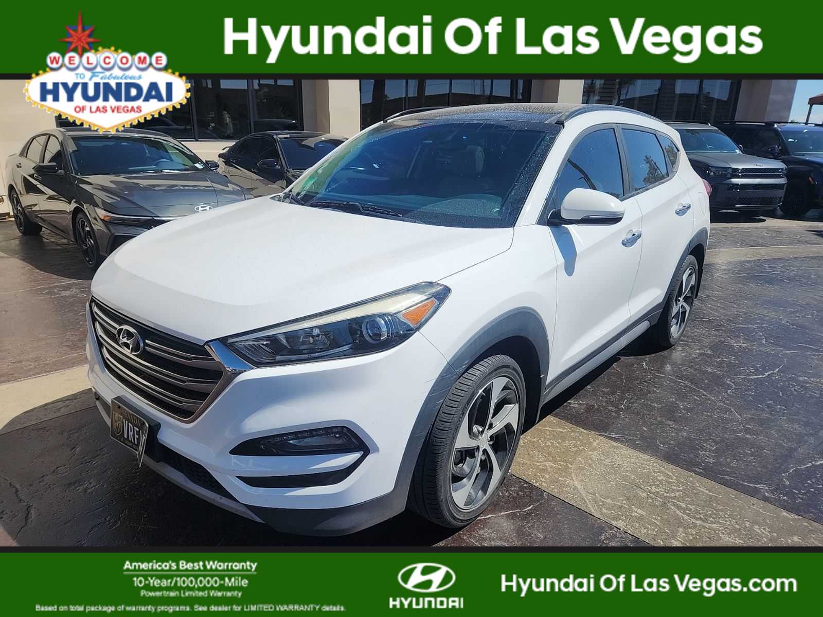 Winter White 2017 Hyundai Tucson SUV / Crossover All-Wheel Drive 7-Speed Automatic