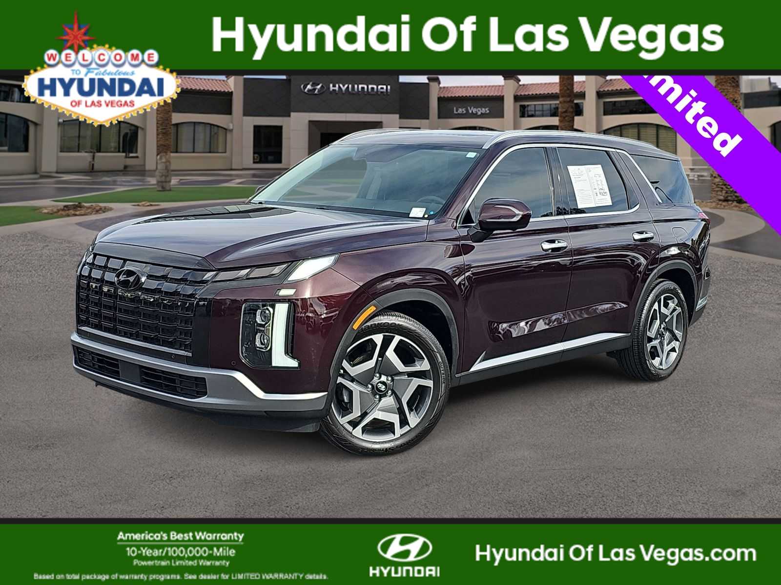 Red (Sierra Burgundy) 2024 Hyundai Palisade Limited FWD SUV / Crossover Front-Wheel Drive 8-Speed Automatic
