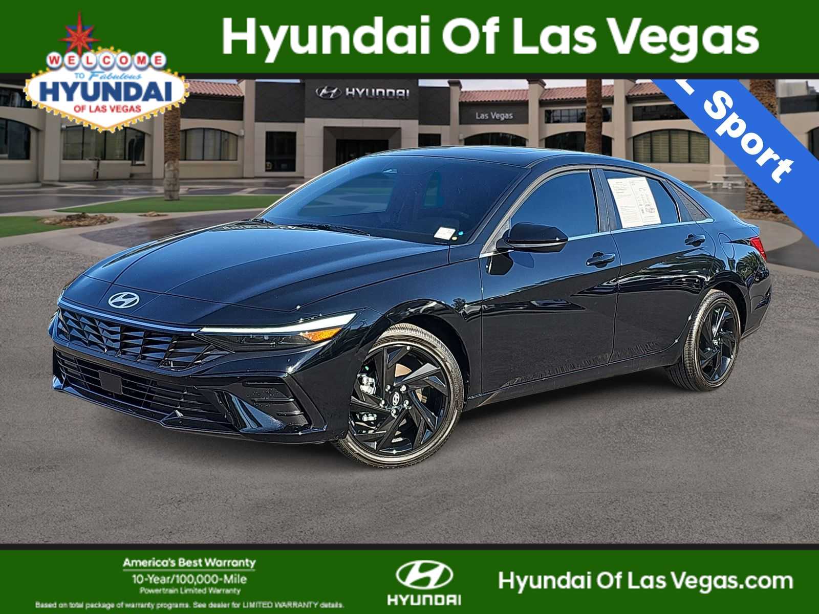 Abyss Black 2026 Hyundai Elantra SEL Sport Premium FWD Sedan Front-Wheel Drive Continuously Variable Transmission