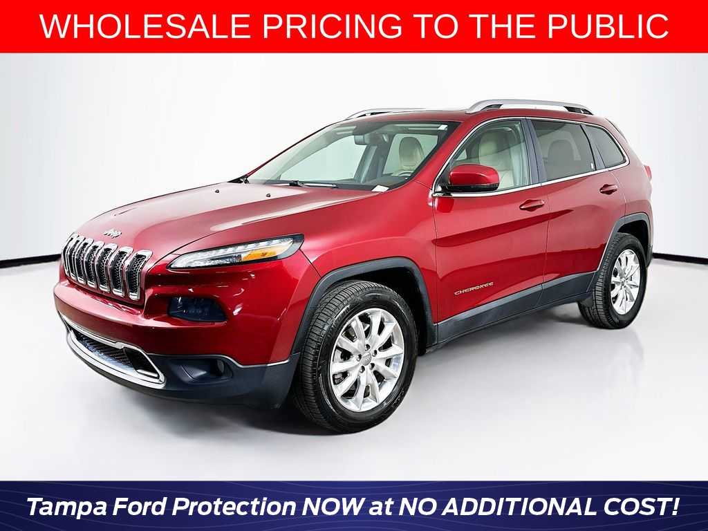 Deep Cherry Red Crystal Pearlcoat 2016 Jeep Cherokee Limited 4WD SUV / Crossover Four-Wheel Drive 9-Speed Automatic