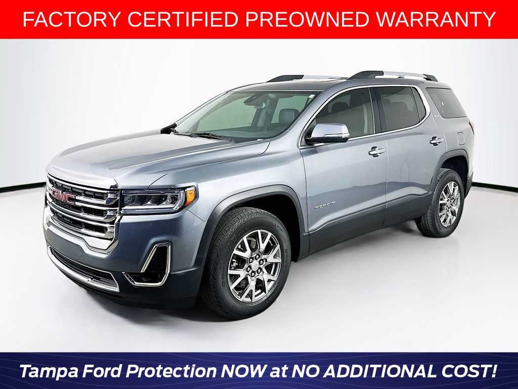 Gray (Satin Steel Metallic) 2021 GMC Acadia SUV / Crossover Four-Wheel Drive 9-Speed Automatic