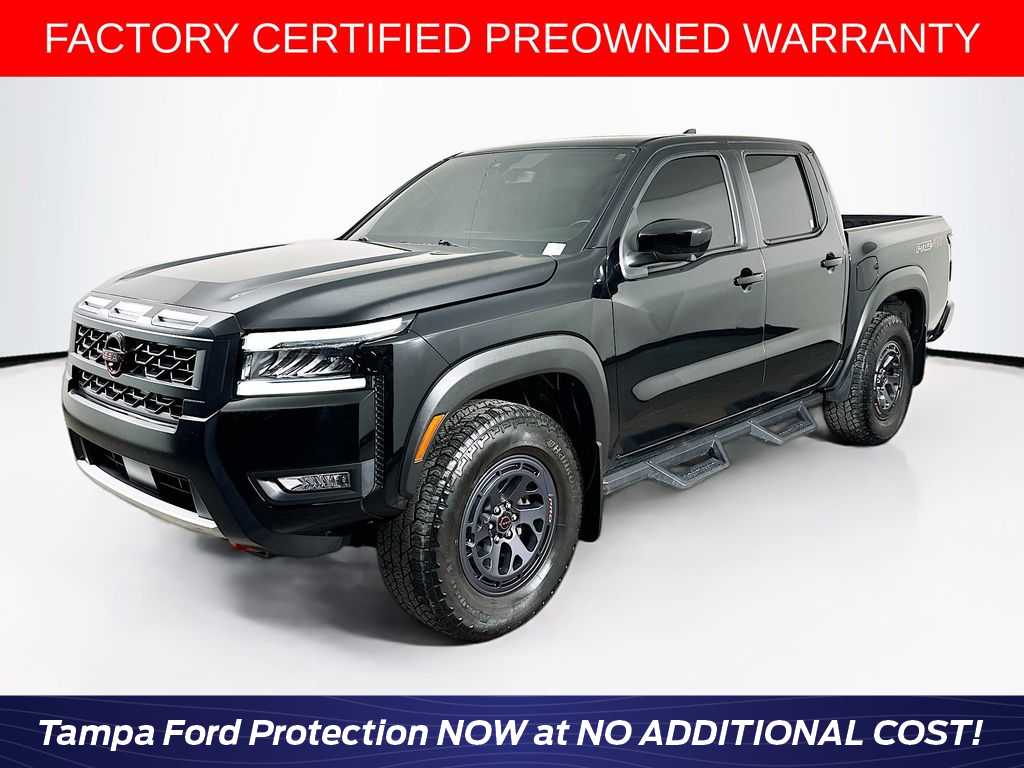 Super Black 2025 Nissan Frontier Pickup Truck Four-Wheel Drive 9-Speed Automatic