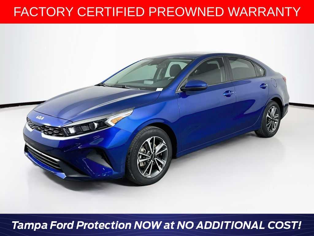 Deep Sea Blue 2023 Kia Forte Sedan Front-Wheel Drive Continuously Variable Transmission
