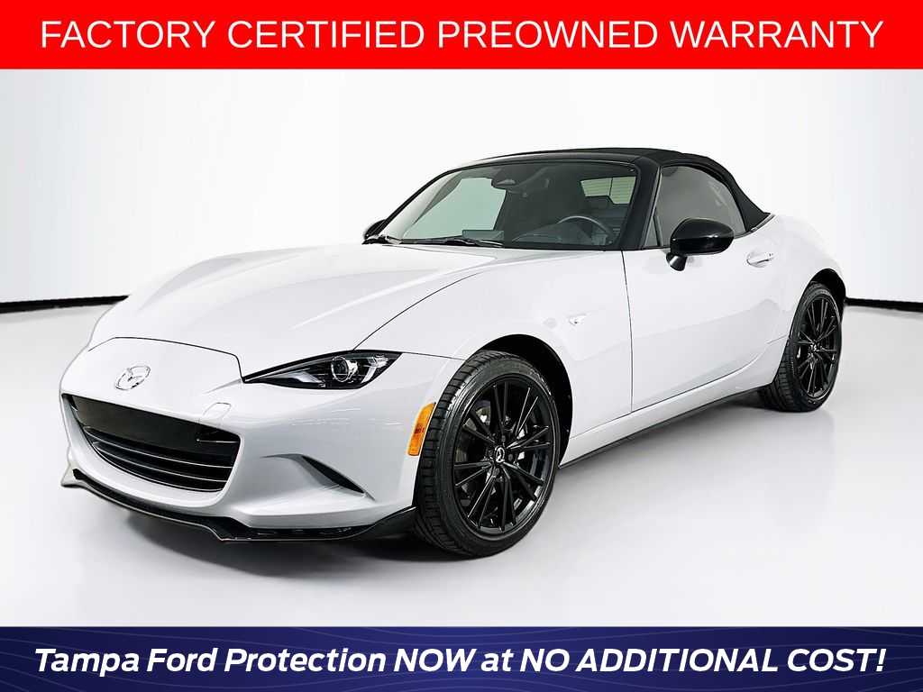 Aero Gray 2024 Mazda MX-5 Miata Club RWD Convertible Rear-Wheel Drive 6-Speed Manual