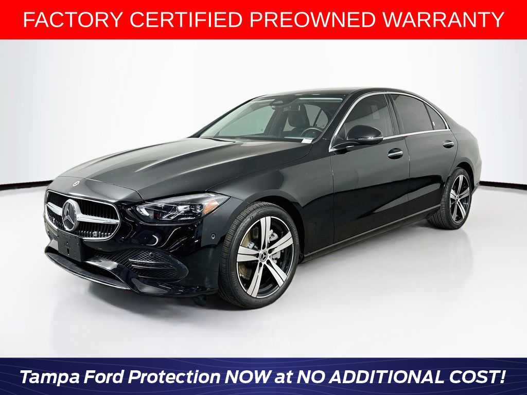 Black 2024 Mercedes-Benz C-Class Sedan Rear-Wheel Drive 9-Speed Automatic