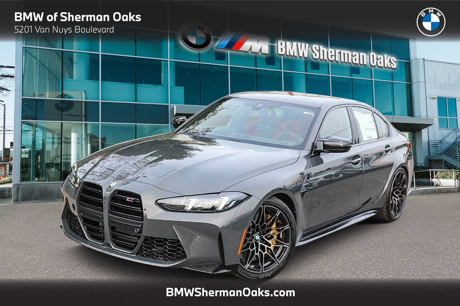 Gray (Dravit Grey Metallic) 2026 BMW M3 Competition xDrive Sedan All-Wheel Drive 8-Speed Automatic