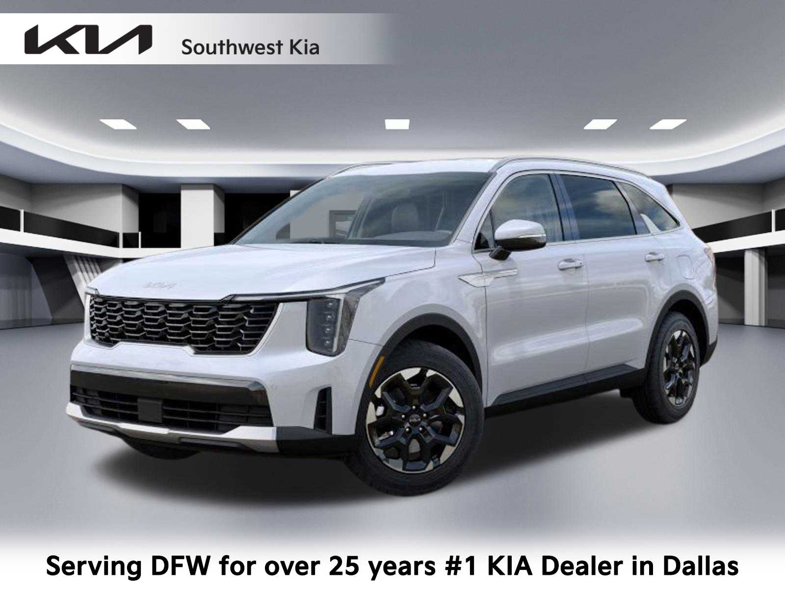 Glacial White Pearl 2025 Kia Sorento S FWD SUV / Crossover Front-Wheel Drive 8-Speed Automatic