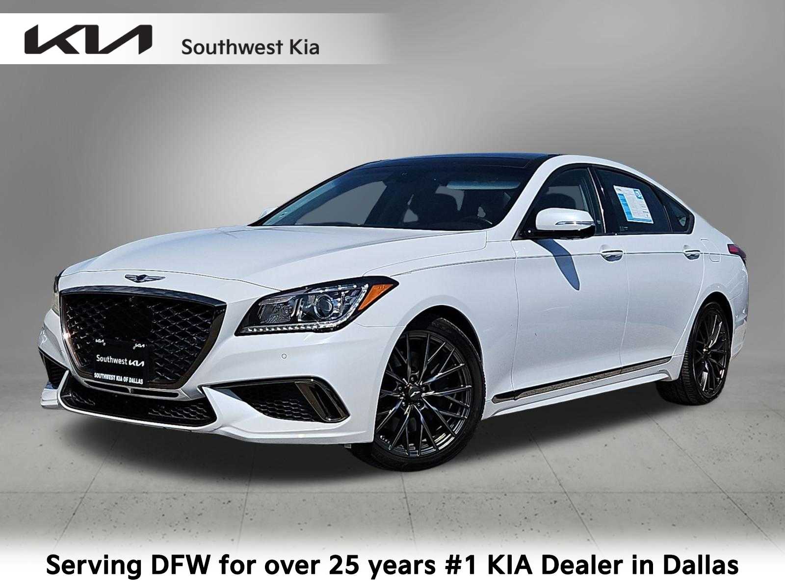 Casablanca White 2019 Genesis G80 Sedan Rear-Wheel Drive Automatic