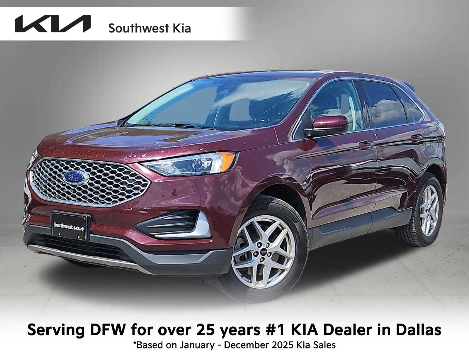 Red (Burgundy Velvet Metallic Tinted Clearcoat) 2023 Ford Edge SUV / Crossover All-Wheel Drive 8-Speed Automatic