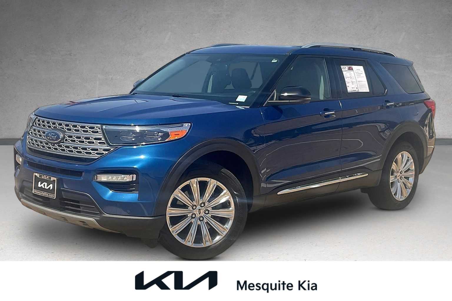 Atlas Blue Metallic 2021 Ford Explorer Hybrid SUV / Crossover All-Wheel Drive Automatic