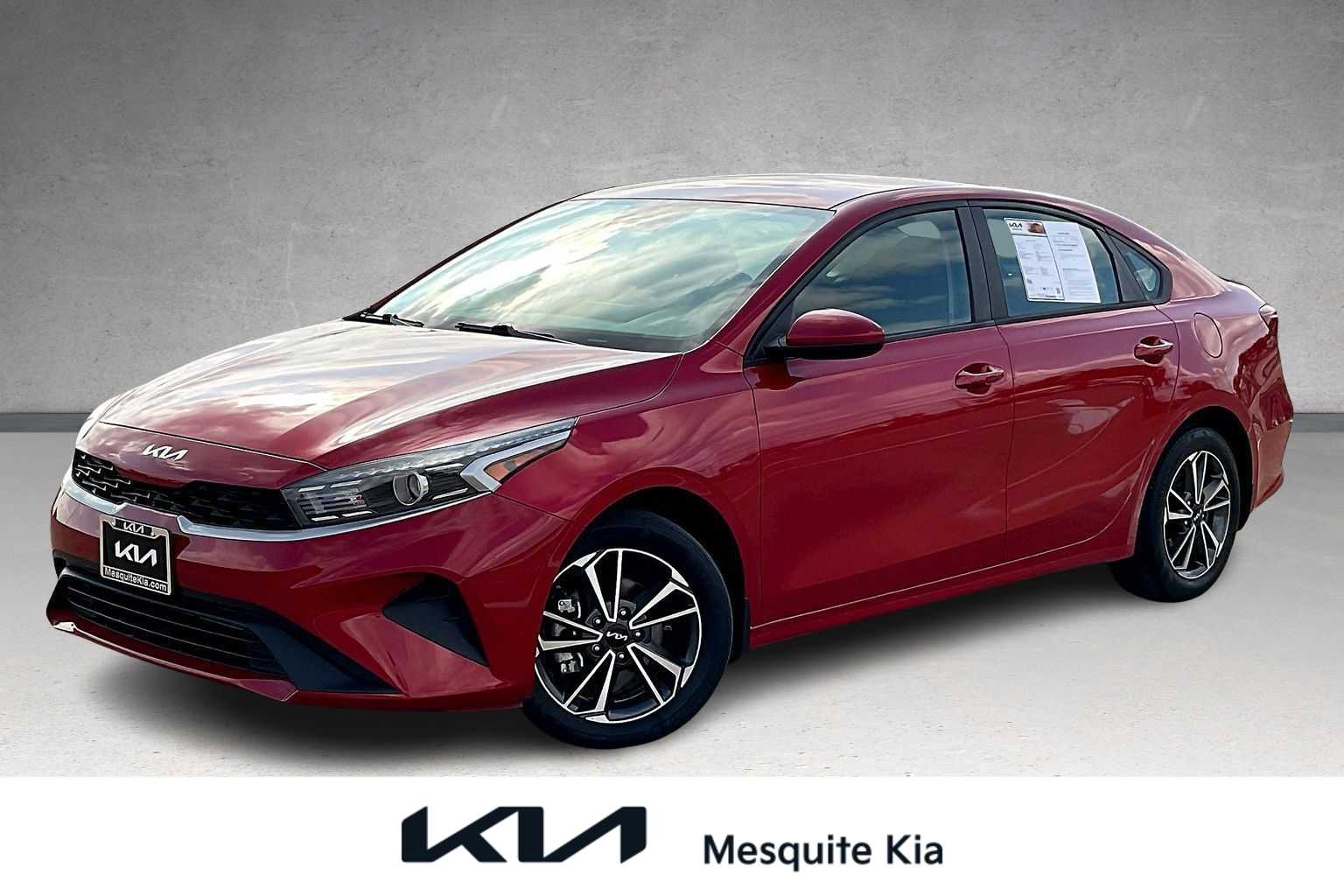 Currant Red 2023 Kia Forte LXS FWD Sedan Front-Wheel Drive Continuously Variable Transmission