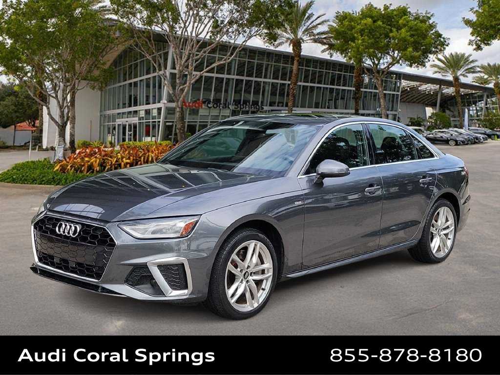 Gray 2021 Audi A4 Sedan All-Wheel Drive 7-Speed Automatic