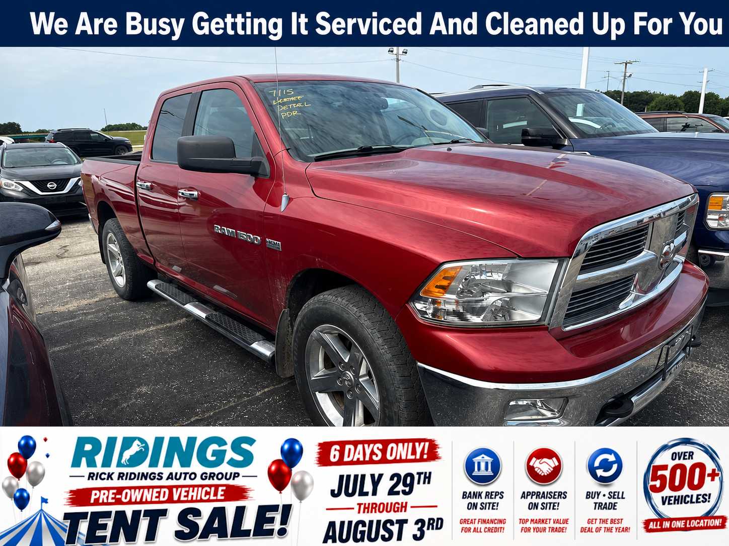 Deep Cherry Red Crystal Pearl 2012 RAM 1500 Pickup Truck Four-Wheel Drive 6-Speed Automatic