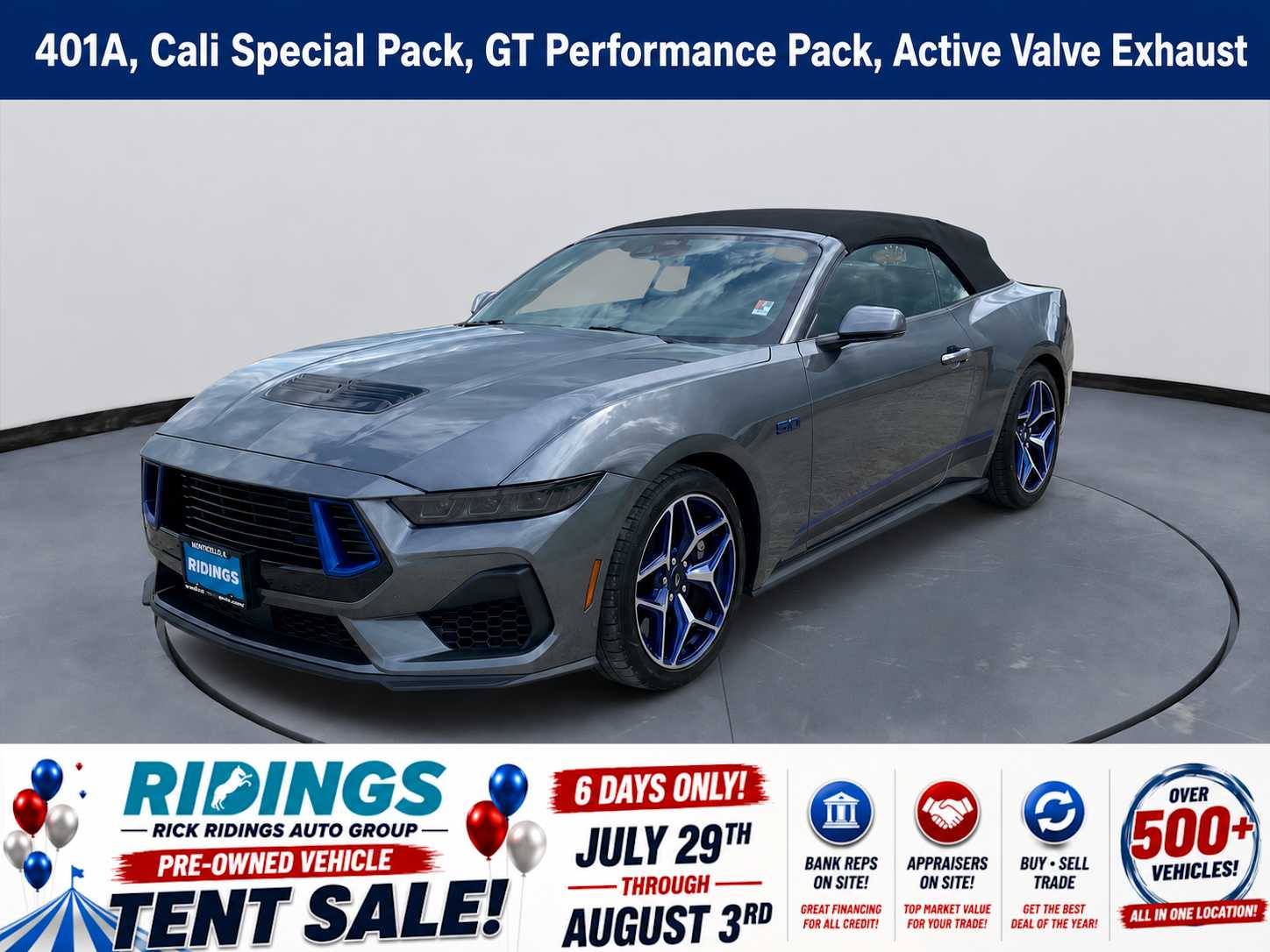 Carbonized Gray Metallic 2025 Ford Mustang Convertible Rear-Wheel Drive Automatic
