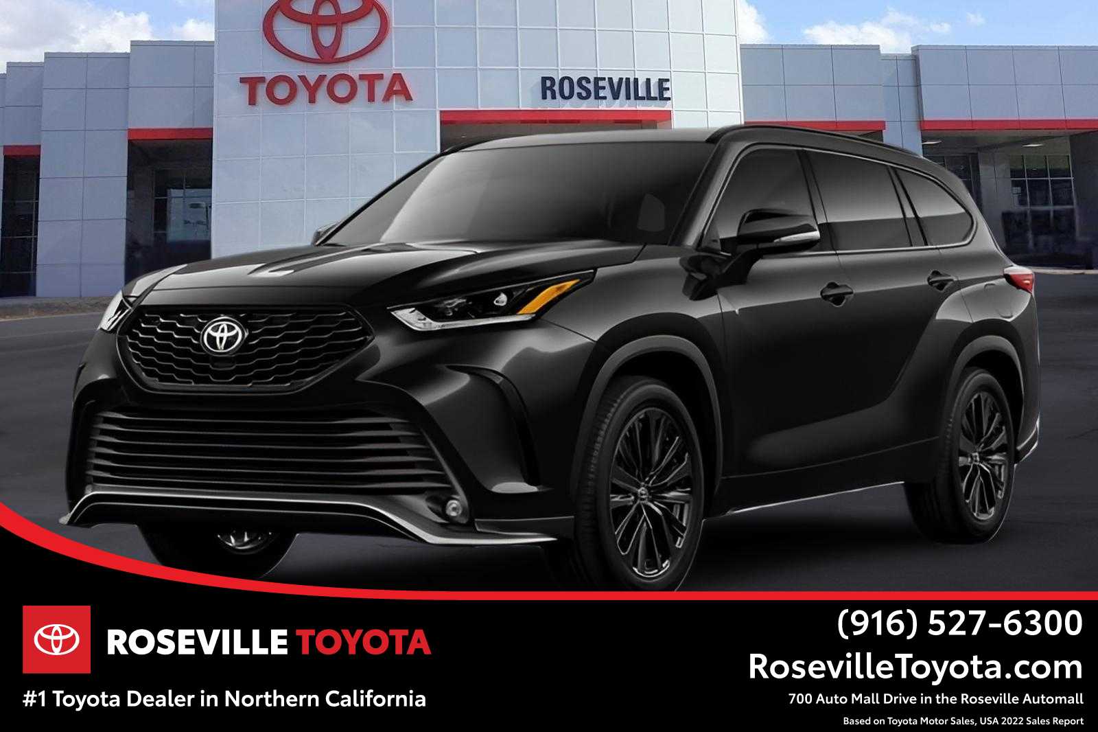 Midnight Black Metallic 2026 Toyota Highlander SUV / Crossover All-Wheel Drive Automatic