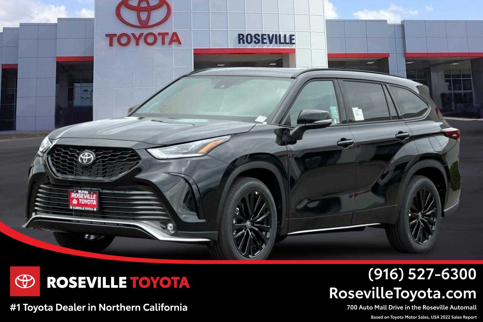 Midnight Black Metallic 2026 Toyota Highlander SUV / Crossover All-Wheel Drive 8-Speed Automatic