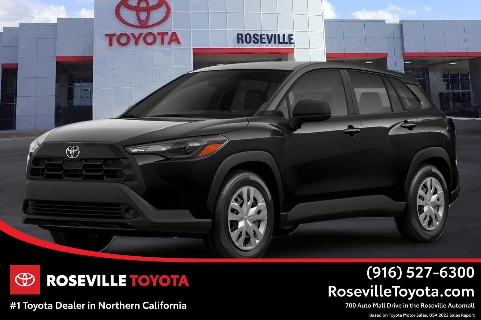 Jet Black 2026 Toyota Corolla Cross SUV / Crossover Front-Wheel Drive Continuously Variable Transmission