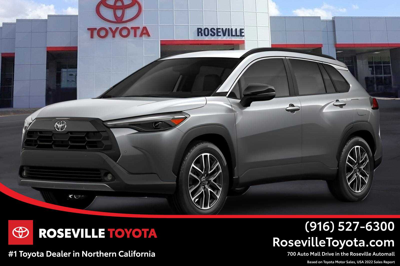Sonic Silver 2026 Toyota Corolla Cross SUV / Crossover All-Wheel Drive Continuously Variable Transmission