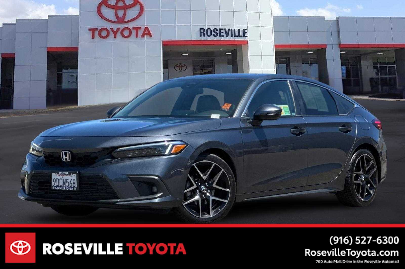 Meteorite Gray Metallic 2022 Honda Civic Hatchback Hatchback Front-Wheel Drive Continuously Variable Transmission