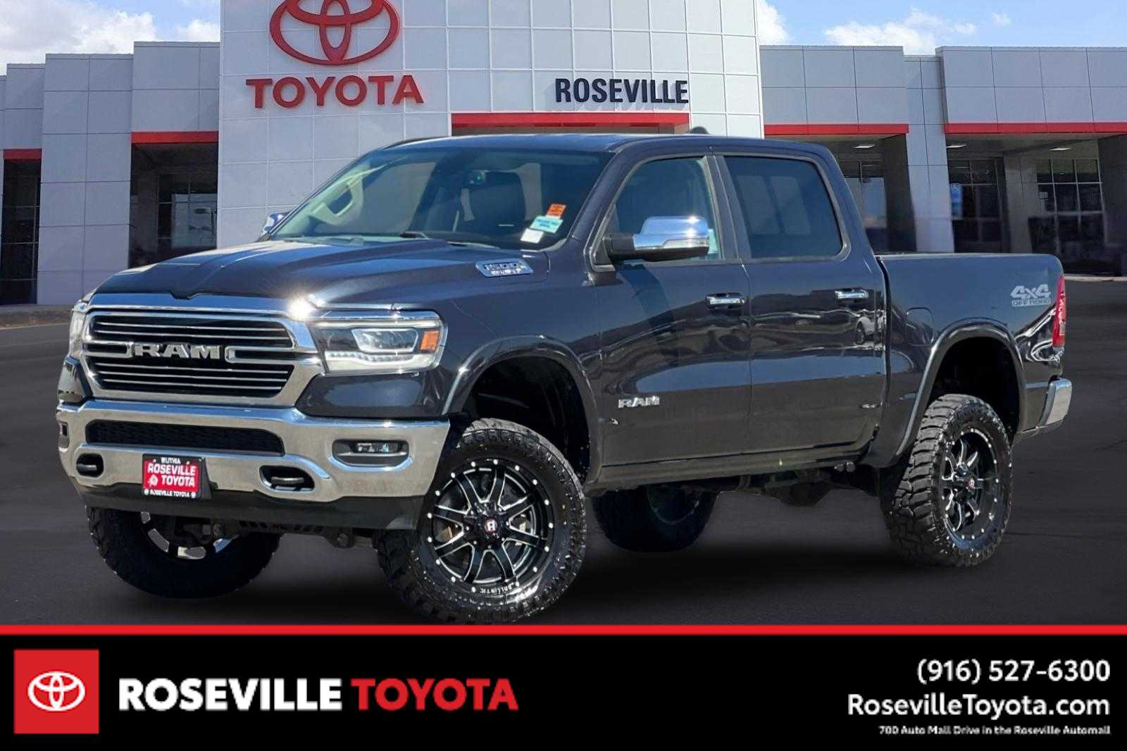 Gray (Maximum Steel Metallic Clearcoat) 2019 RAM 1500 Pickup Truck Four-Wheel Drive 8-Speed Automatic