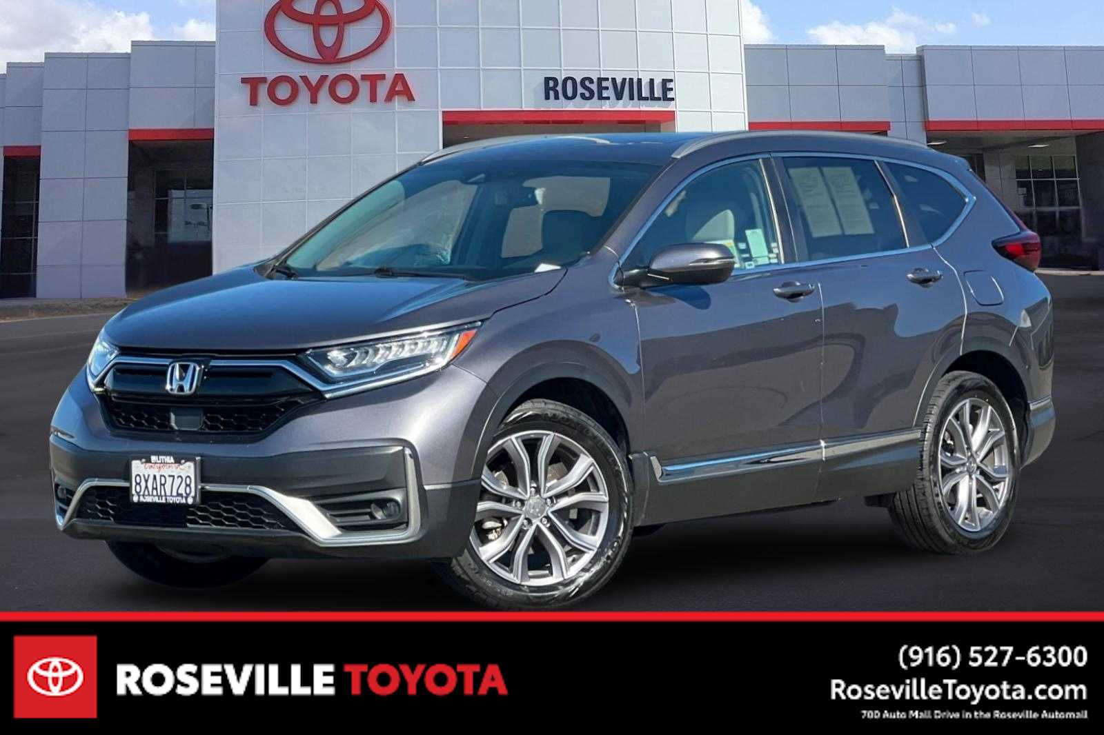 Gray (Modern Steel Metallic) 2021 Honda CR-V Touring AWD SUV / Crossover All-Wheel Drive Continuously Variable Transmission