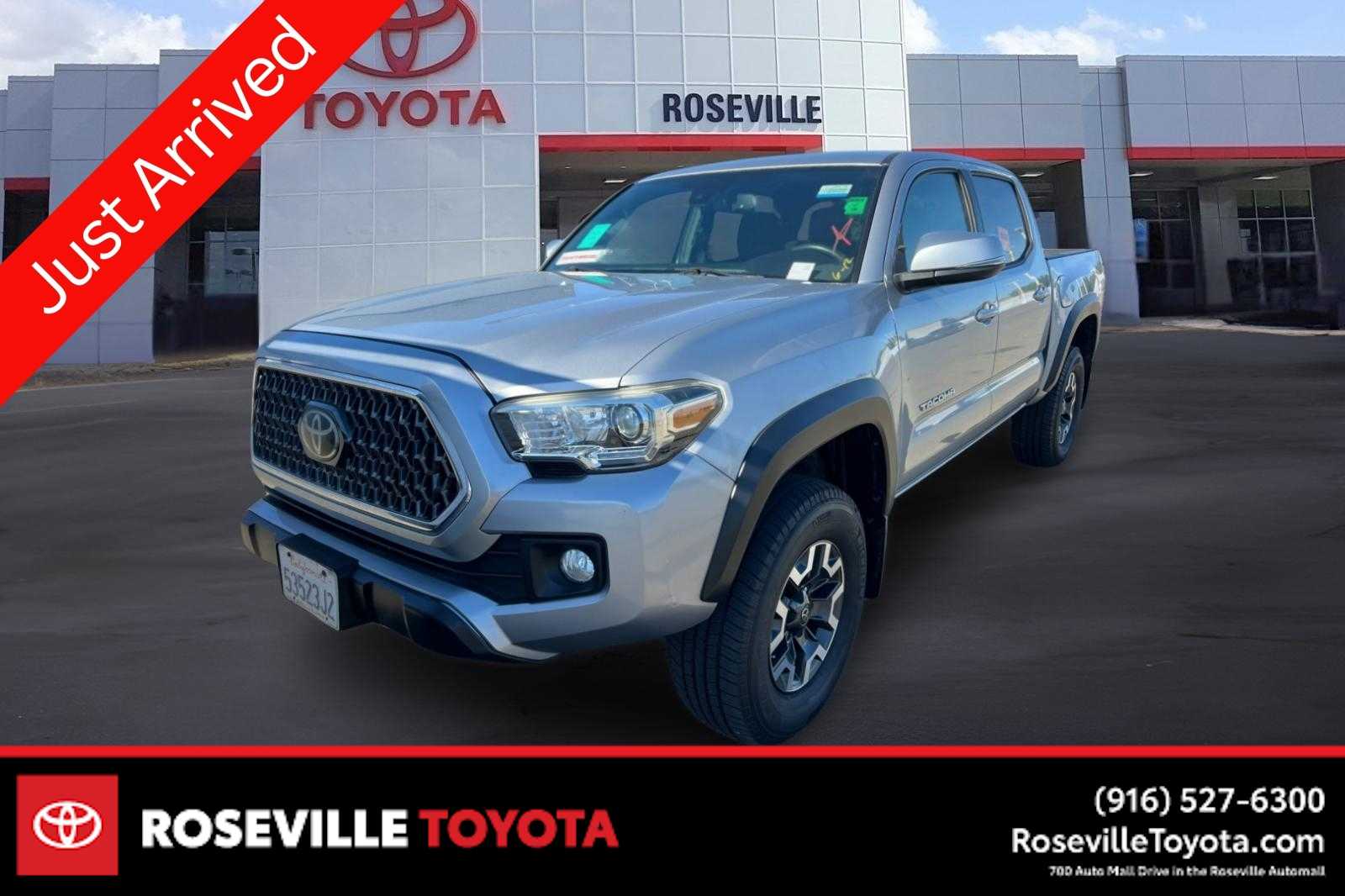 Silver Sky Metallic 2018 Toyota Tacoma TRD Off Road Double Cab RWD Pickup Truck 4X2 6-Speed Automatic