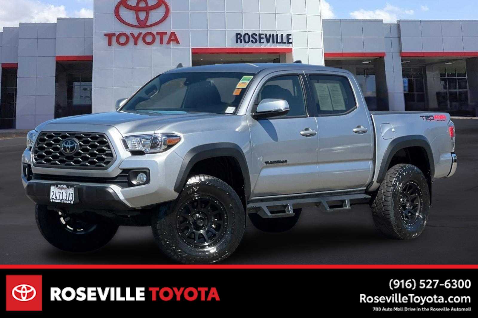 Celestial Silver Metallic 2023 Toyota Tacoma Pickup Truck Four-Wheel Drive 6-Speed Automatic