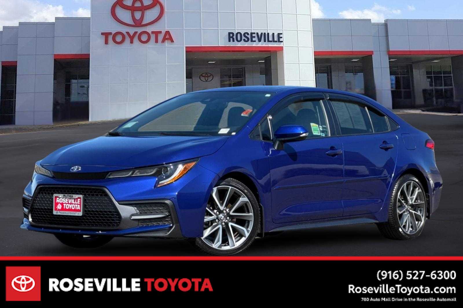 Blue Crush Metallic 2021 Toyota Corolla Sedan Front-Wheel Drive Continuously Variable Transmission
