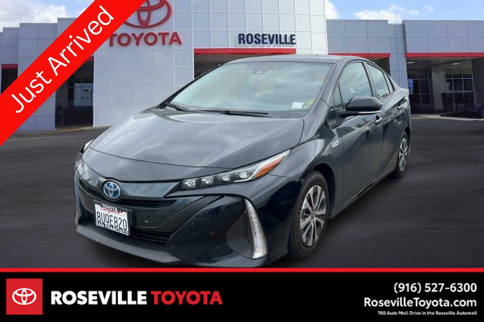 Midnight Black Metallic 2021 Toyota Prius Prime LE FWD Hatchback Front-Wheel Drive Continuously Variable Transmission