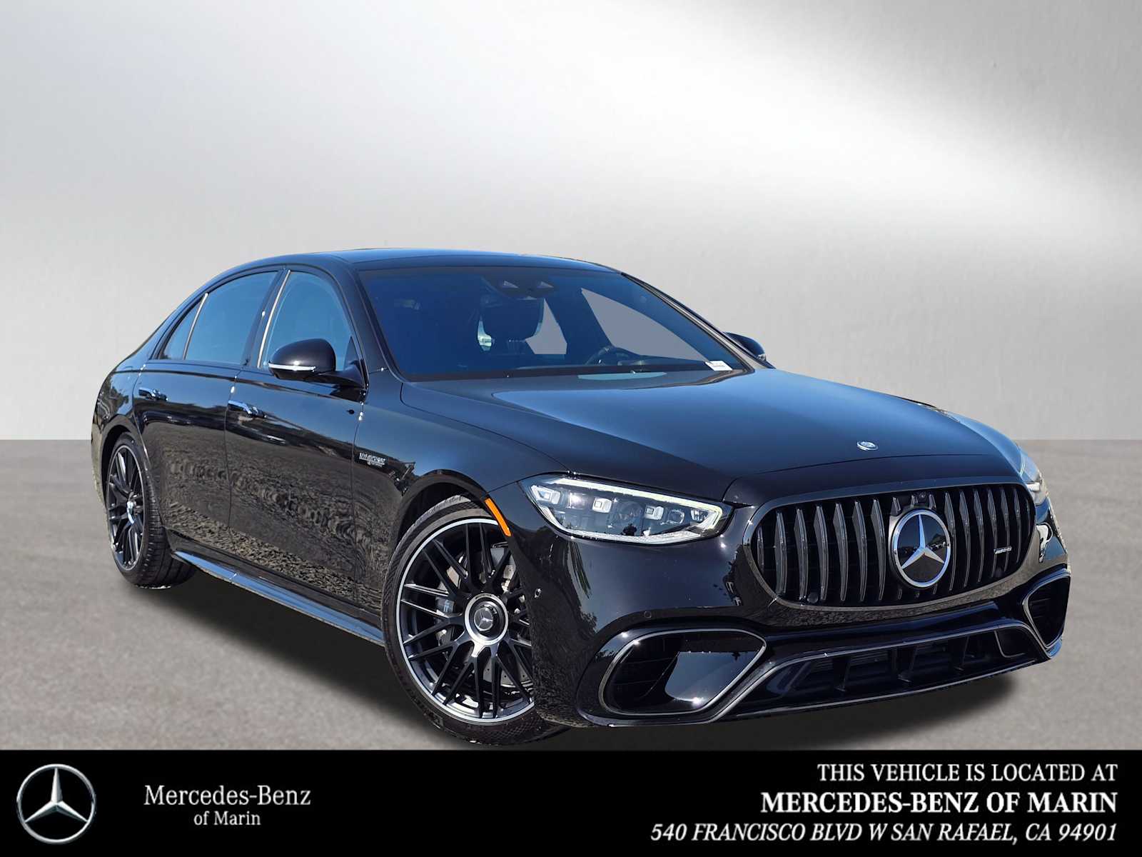 Obsidian Black Metallic 2026 Mercedes-Benz S-Class AMG S 63 E Performance 4MATIC Sedan All-Wheel Drive 9-Speed Automatic