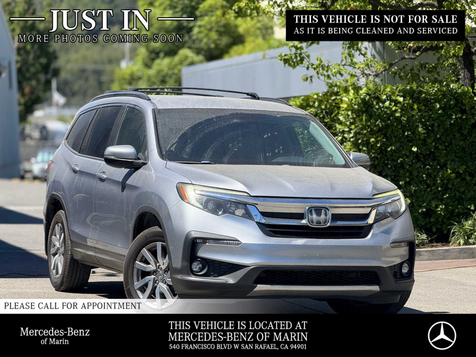 Lunar Silver Metallic 2019 Honda Pilot SUV / Crossover Front-Wheel Drive 6-Speed Automatic