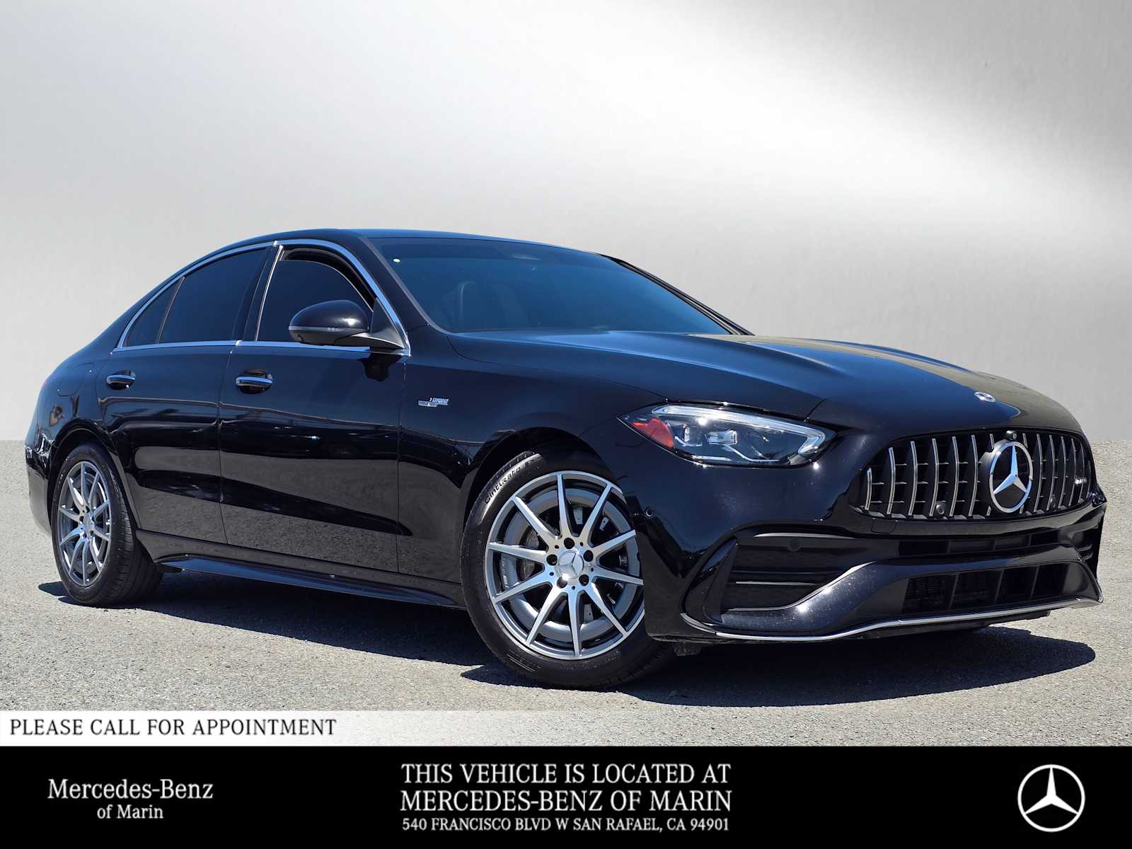 Black 2023 Mercedes-Benz C-Class Convertible All-Wheel Drive 9-Speed Automatic