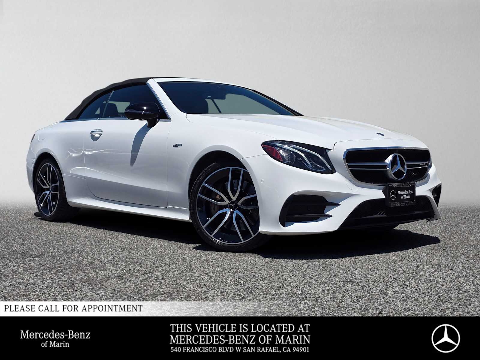 Polar White 2019 Mercedes-Benz E-Class Convertible All-Wheel Drive 9-Speed Automatic