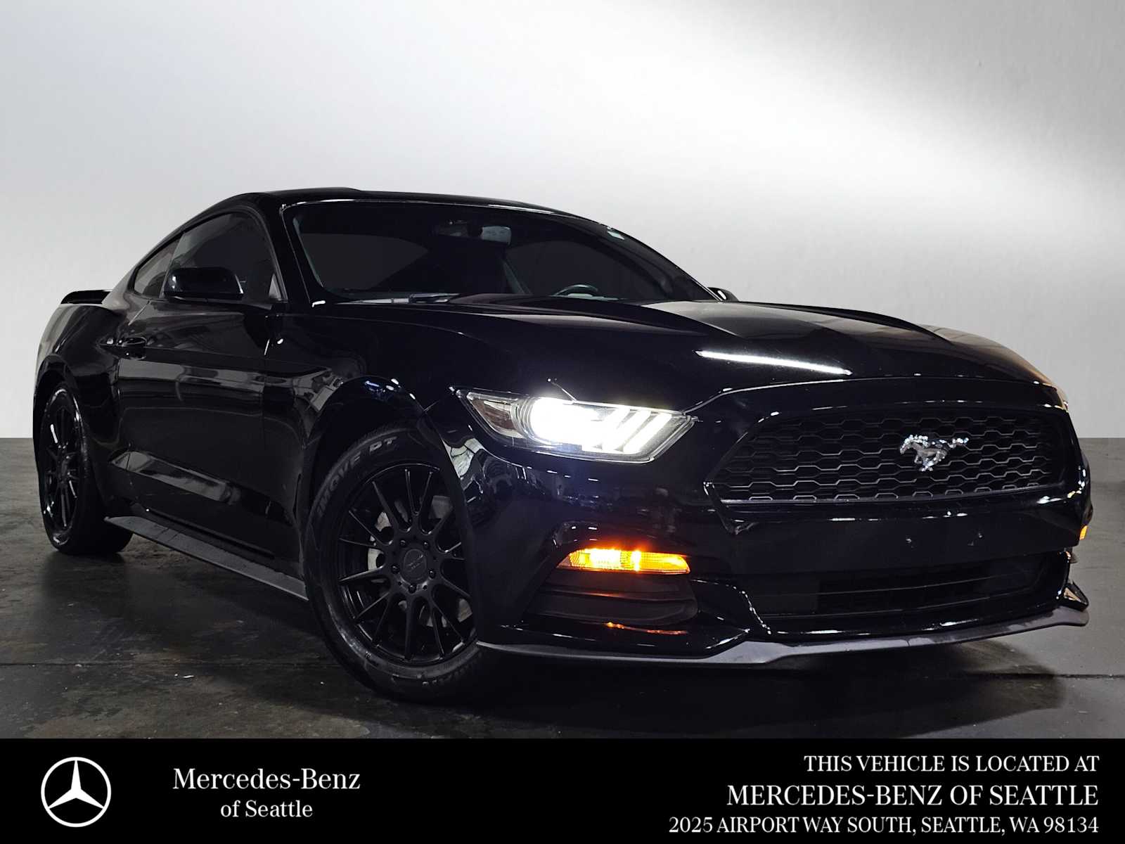 Shadow Black 2017 Ford Mustang V6 Coupe RWD Coupe Rear-Wheel Drive Manual