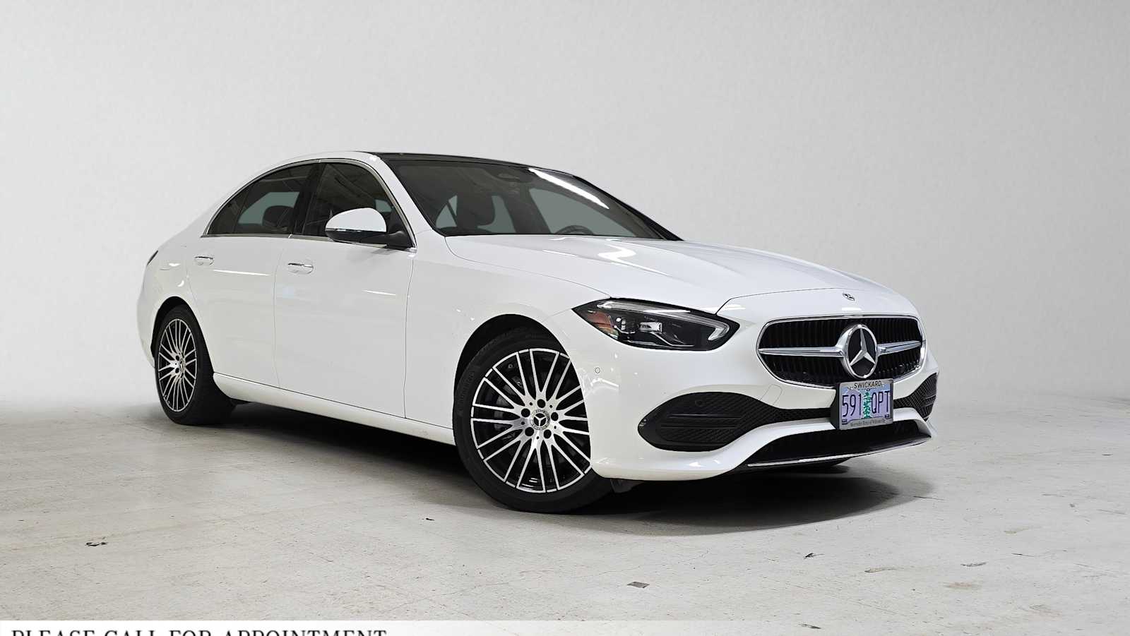 Polar White 2024 Mercedes-Benz C-Class Sedan Rear-Wheel Drive 9-Speed Automatic