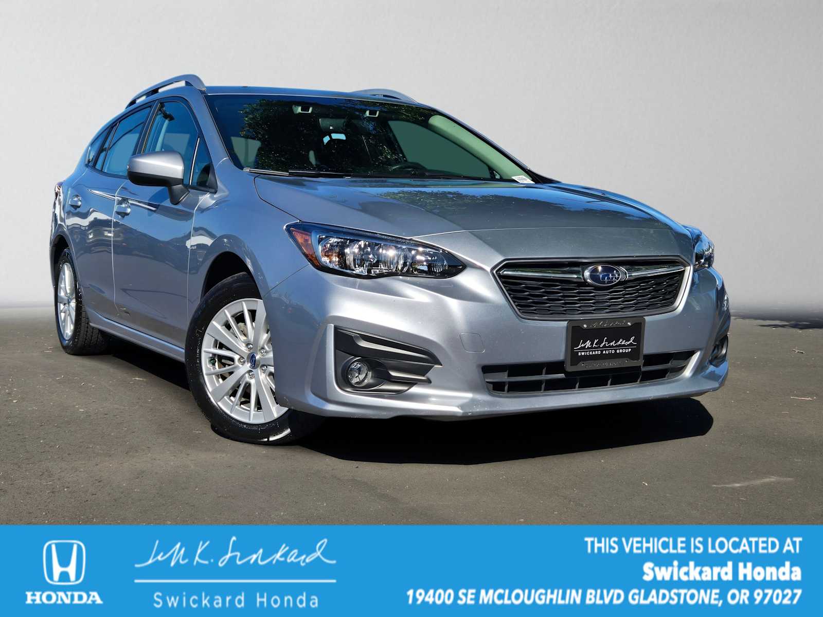 Ice Silver Metallic 2018 Subaru Impreza 2.0i Premium Hatchback AWD Hatchback All-Wheel Drive Continuously Variable Transmission