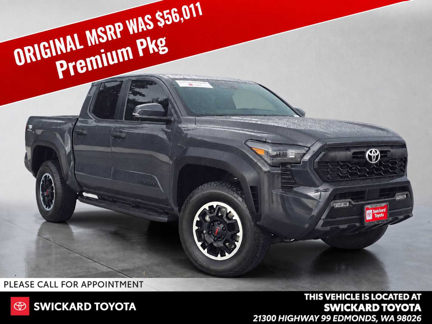 Underground 2024 Toyota Tacoma Pickup Truck Four-Wheel Drive Manual